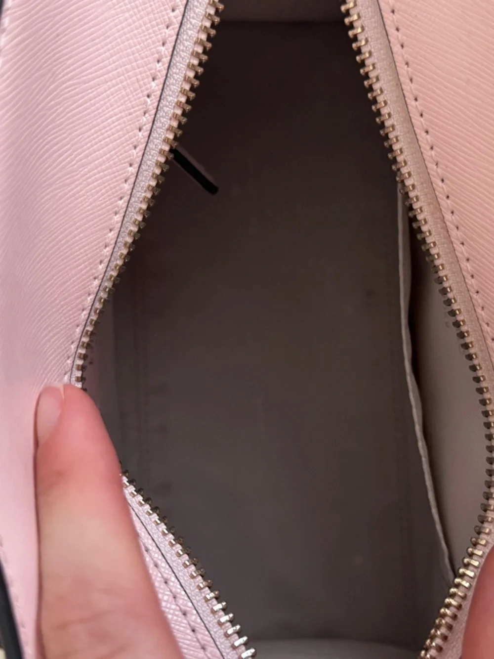 kate spade Pink Saffiano Leather Satchel with Gold Hardware - Picture 4 of 7